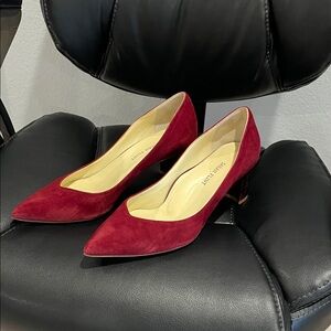 Sarah Flint Red Suede Heels